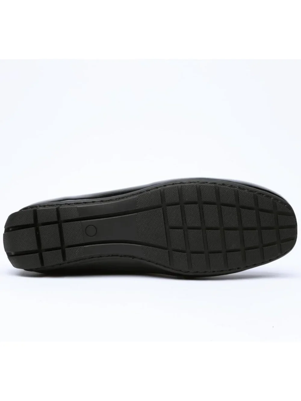 Womens Black Leather Penny Loafers Comfortable Lightweight Slip On Casual Shoes